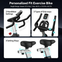 Load image into Gallery viewer, Pooboo Professional Indoor Cycling Bike Stationary Exercise Bikes Home Cardio Workout Bicycle Machine 350 lb Flywheel Weight 40 lb