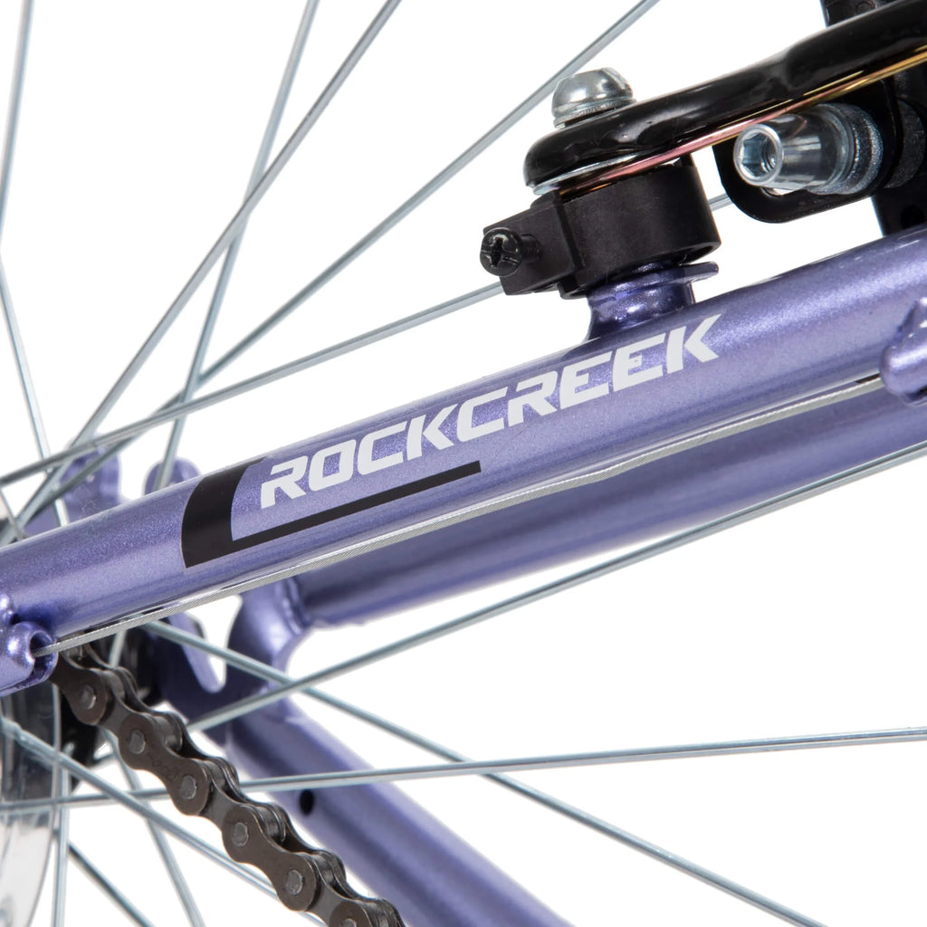 Huffy 24" Rock Creek Mountain Bike, Fits Riders 4'8" - 5'8", Purple, Adult, Women'S