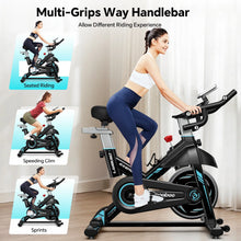 Load image into Gallery viewer, Pooboo Professional Indoor Cycling Bike Stationary Exercise Bikes Home Cardio Workout Bicycle Machine 350 lb Flywheel Weight 40 lb