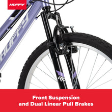 Load image into Gallery viewer, Huffy 24" Rock Creek Mountain Bike, Fits Riders 4'8" - 5'8", Purple, Adult, Women'S