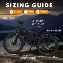 Load image into Gallery viewer, Electric Fat Tire Bike for Adults, 6000W Dual Motor Ebike, Max 50MPH 26"x4.0 Off - Road Mountain Electric Bicycle, 60V 25AH, UL2849