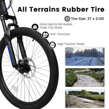 Load image into Gallery viewer, 27.5 - Inch Mountain Bike for Adults | 21 - Speed Trail &amp; City Bicycle with Disc Brakes | Gray