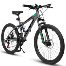 Load image into Gallery viewer, 27.5 - Inch Mountain Bike for Adults | 21 - Speed Trail &amp; City Bicycle with Disc Brakes | Gray