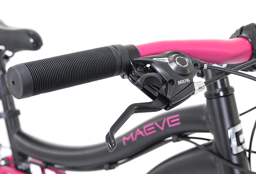 Kent Genesis Maeve Mountain Bike, 26" Wheels, Adults Ages 13+, Black and Pink