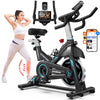 Pooboo Professional Indoor Cycling Bike Stationary Exercise Bikes Home Cardio Workout Bicycle Machine 350 lb Flywheel Weight 40 lb