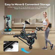 Load image into Gallery viewer, Pooboo Professional Indoor Cycling Bike Stationary Exercise Bikes Home Cardio Workout Bicycle Machine 350 lb Flywheel Weight 40 lb